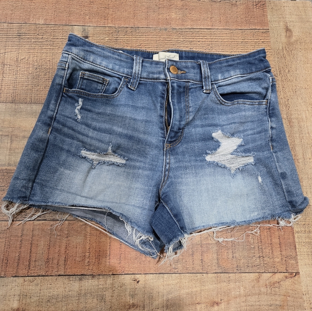Universal Thread High Rise Midi Denim Shorts